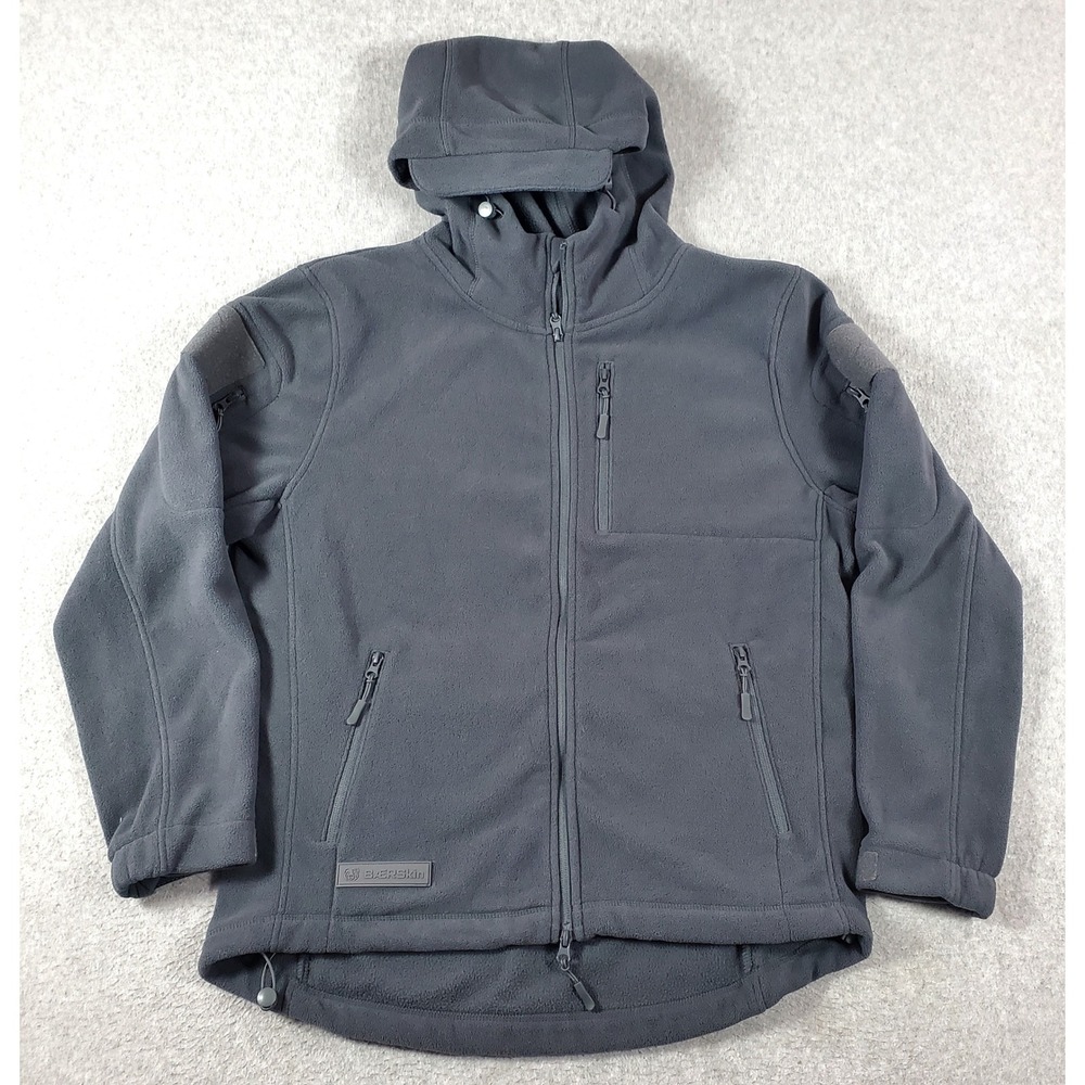 Baerskin Tactical Supply Co Fleece Hoodie 3.0 Mens Large Gray Full Zip Jacket